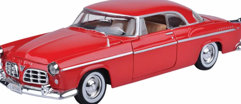 Motormax - Red 1955 Chrysler C300 Timeless Legends Collection 1/24th Scale Die-Cast Vehicle Replica