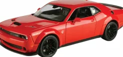 Motormax - Red 2018 Dodge Challenger SRT Hellcat Wide-Body Timeless Legends Collection 1/24th Scale Die-Cast Vehicle Replica
