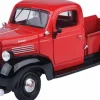 Motormax - Red 1941 Plymouth Pickup Timeless Legends Collection 1/24th Scale Die-Cast Vehicle Replica