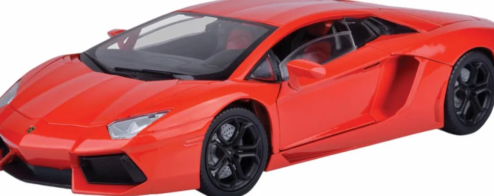 Motormax - Red Lamborghini Aventador LP700-4 Timeless Legends Collection 1/18th Scale Die-Cast Vehicle Replica