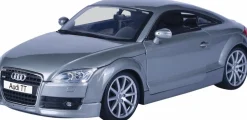 Motormax - Silver Audi TT Coupe Timeless Legends Collection 1/18th Scale Die-Cast Vehicle Replica