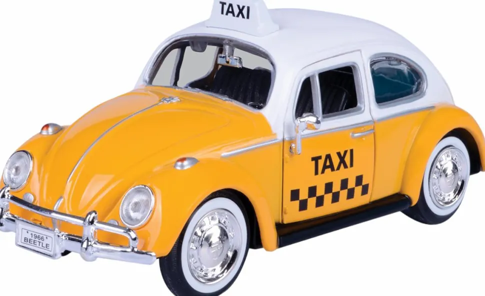 Motormax - Volkswagen Beetle Taxi Cab Volkswagen Collection 1/24th Scale Die-Cast Vehicle Replica