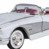 Motormax - White 1958 Corvette Timeless Legends Collection 1/18th Scale Die-Cast Vehicle Replica
