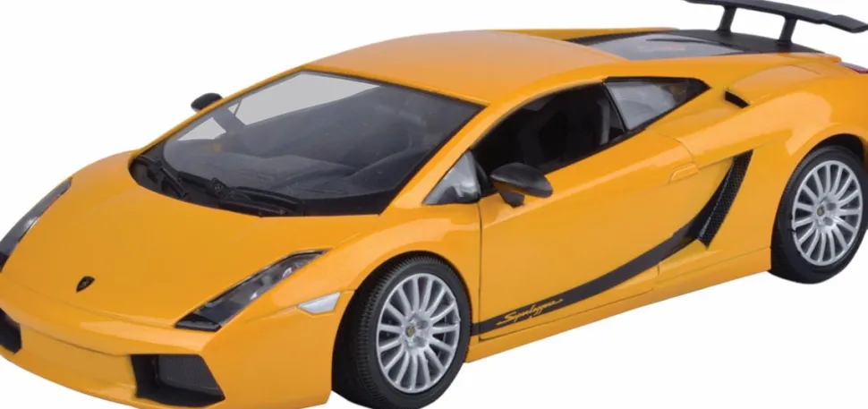 Motormax - Yellow Lamborghini Gallardo Superleggera Timeless Legends Collection 1/24th Scale Die-Cast Vehicle Replica