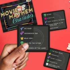 Movie Mayhem Charades - Card Game (100 Cards)