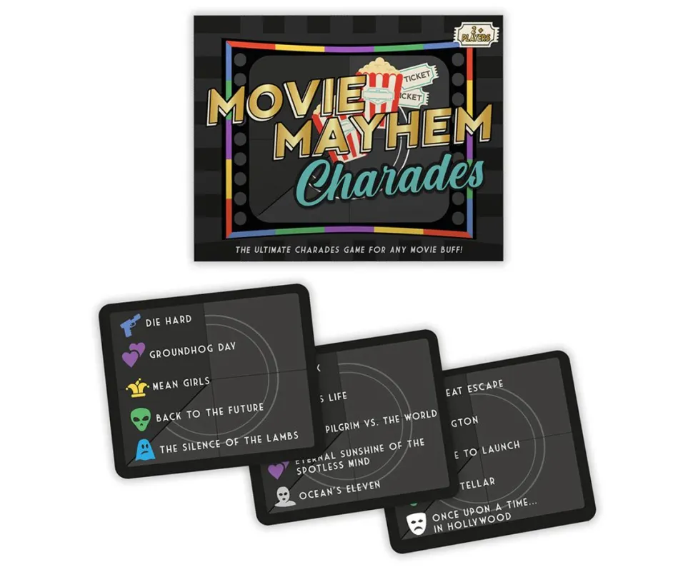 Movie Mayhem Charades - Card Game (100 Cards)