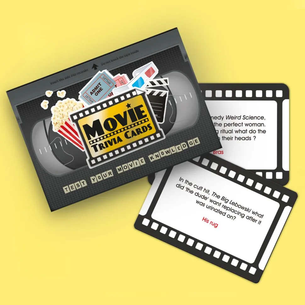 Movie Trivia Cards - Test Your Movie Knowledge Trivia Card Game