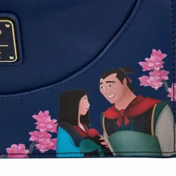 Mulan (1998) - Mulan Castle 7” Faux Leather Cinch Sack Crossbody Bag