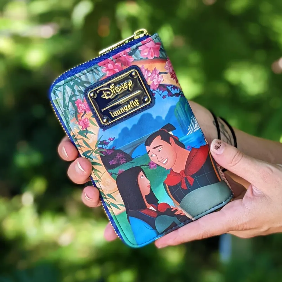 Mulan (1998) - Mulan Castle 4” Faux Leather Zip-Around Wallet