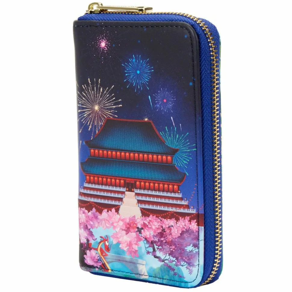 Mulan (1998) - Mulan Castle 4” Faux Leather Zip-Around Wallet