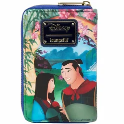 Mulan (1998) - Mulan Castle 4” Faux Leather Zip-Around Wallet