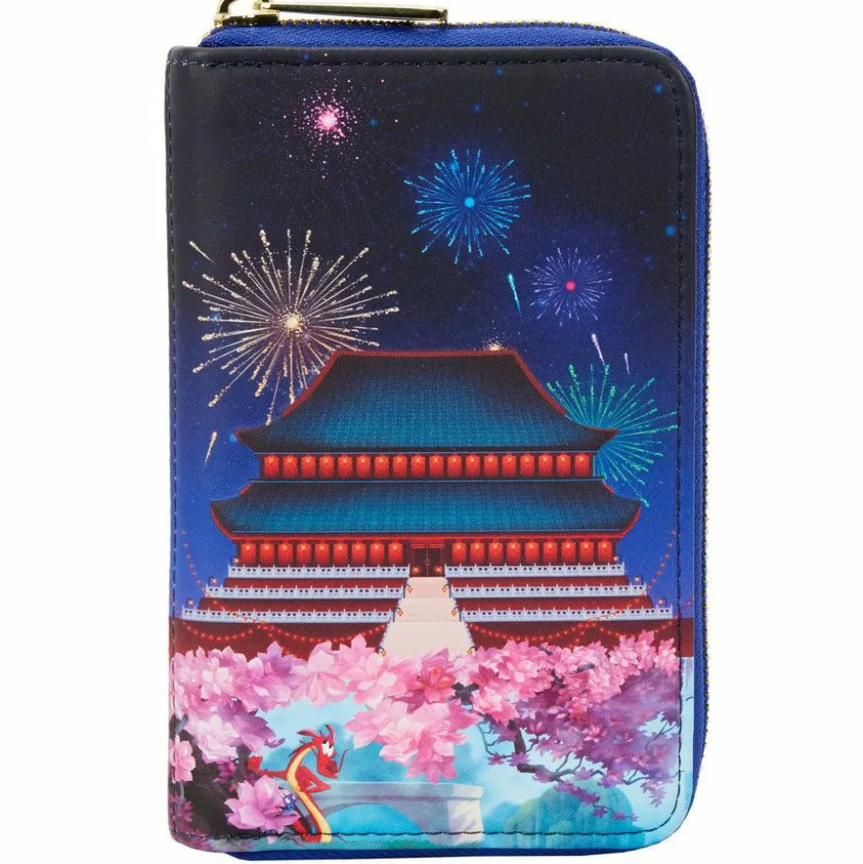 Mulan (1998) - Mulan Castle 4” Faux Leather Zip-Around Wallet