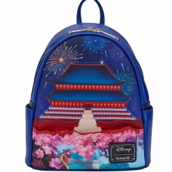 Mulan (1998) - Mulan Castle Light Up 10” Faux Leather Mini Backpack (Int Sales Only)
