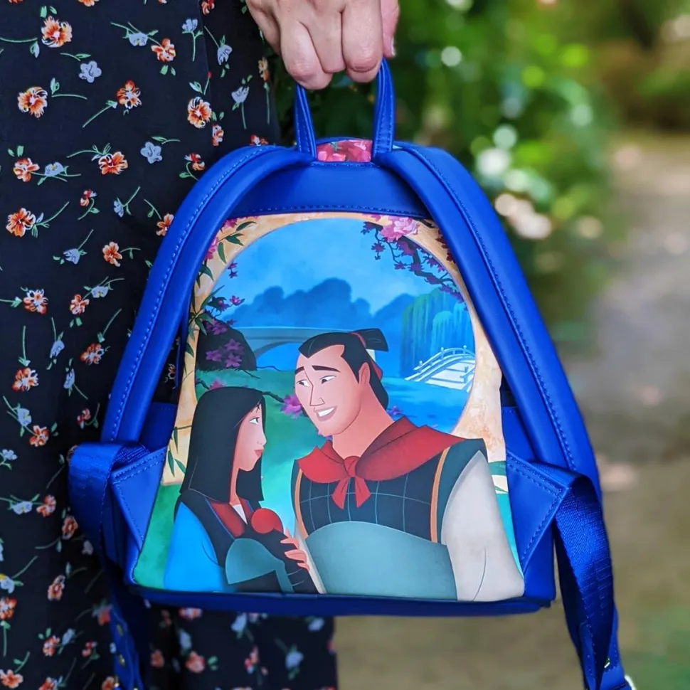 Mulan (1998) - Mulan Castle Light Up 10” Faux Leather Mini Backpack (Int Sales Only)