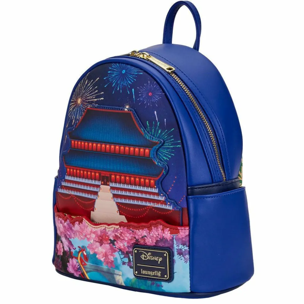 Mulan (1998) - Mulan Castle Light Up 10” Faux Leather Mini Backpack (Int Sales Only)