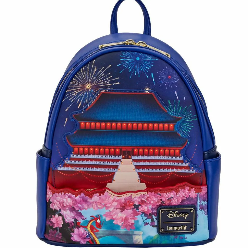 Mulan (1998) - Mulan Castle Light Up 10” Faux Leather Mini Backpack (Int Sales Only)