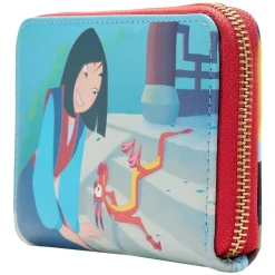 Mulan (1998) - Scenes 4” Faux Leather Zip-Around Wallet