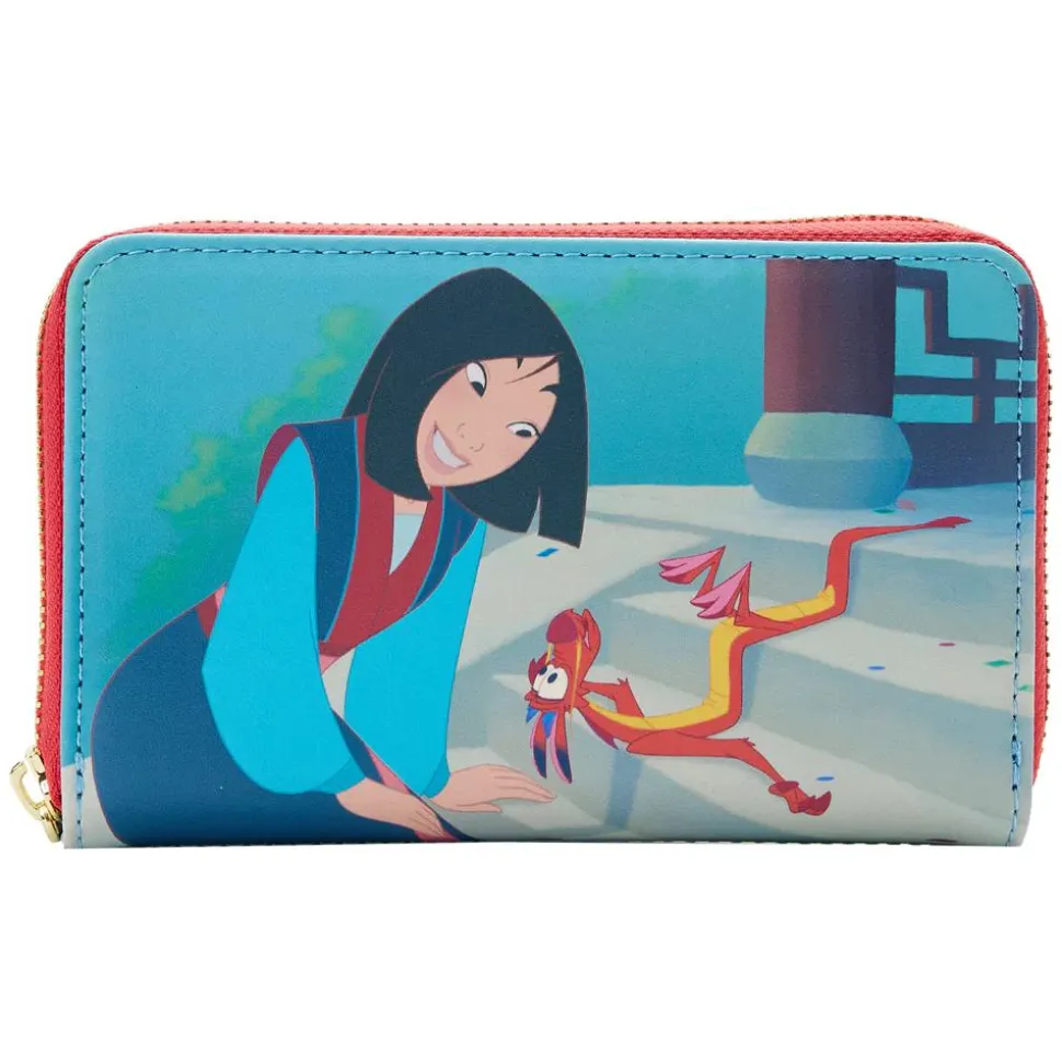 Mulan (1998) - Scenes 4” Faux Leather Zip-Around Wallet
