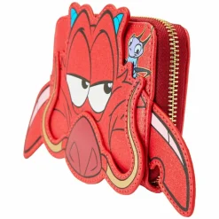 Mulan (1998) - 25th Anniversary Mushu Glitter Cosplay 4” Faux Leather Zip-Around Wallet