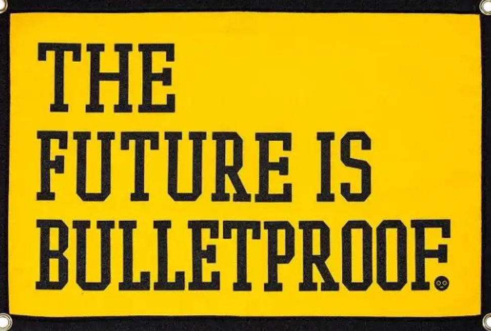 My Chemical Romance - The Future is Bulletproof Wool Felt Camp Flag (16" x 24")