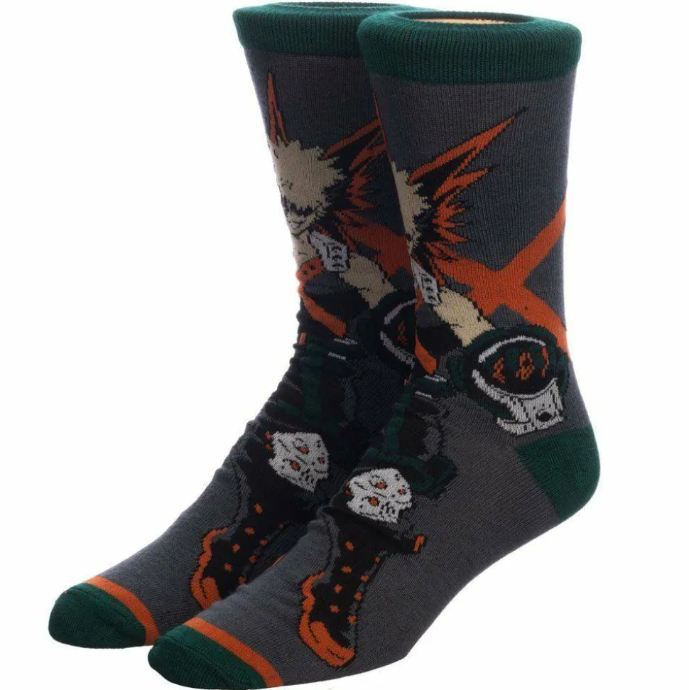 My Hero Academia - Deku, Katsuki & Tenya Crew Socks 3-Pack