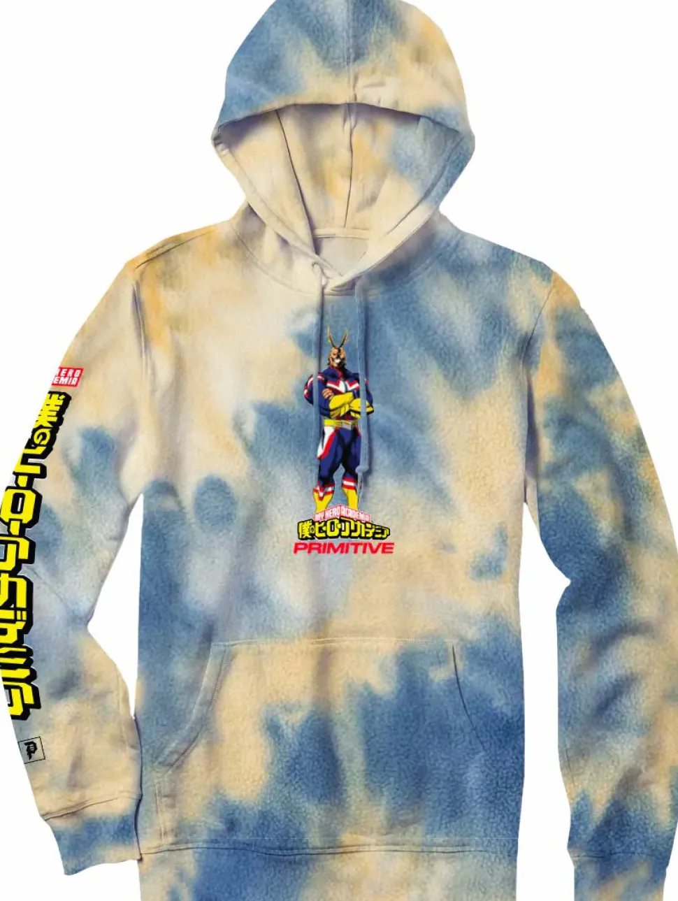 My Hero Academia - MHA x Primitive All Might Tie Dye Blue Sweatshirt Hoodie