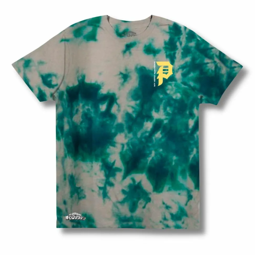 My Hero Academia - MHA x Primitive Full Cowl Tie Dye Green T-Shirt