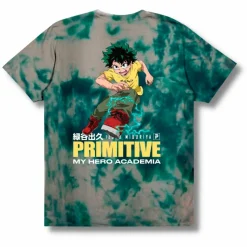 My Hero Academia - MHA x Primitive Full Cowl Tie Dye Green T-Shirt