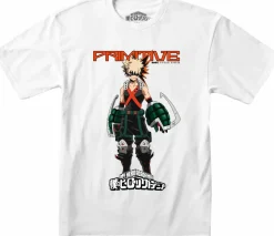 My Hero Academia - MHA x Primitive Katsuki Bakugo White T-Shirt