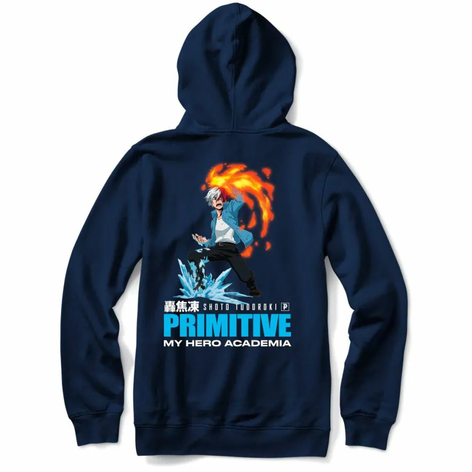 My Hero Academia - MHA x Primitive Flashfreeze Heatwave Navy Sweatshirt Hoodie