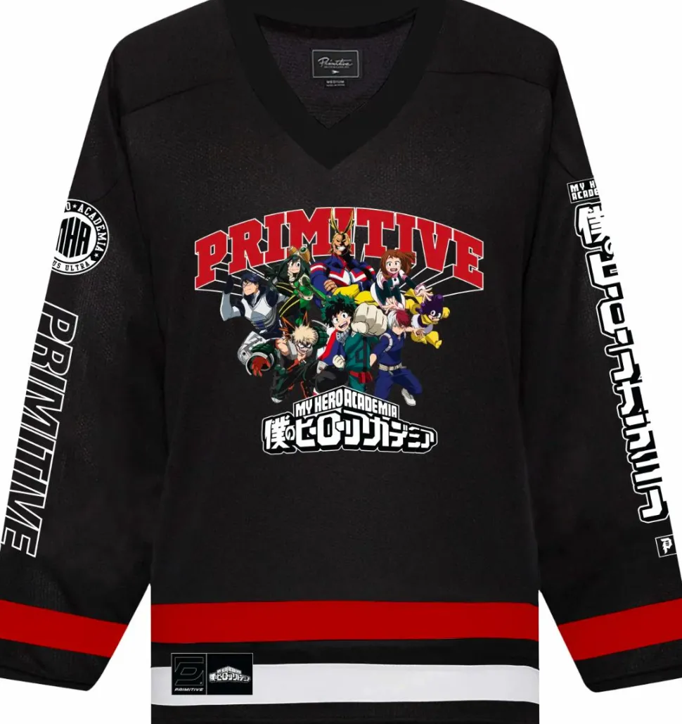 My Hero Academia - MHA x Primitive Black Hockey Jersey