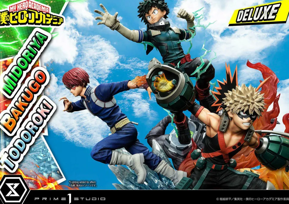 My Hero Academia - Midoriya, Bakugo & Todoroki Deluxe 1/4 Scale Diorama Statue