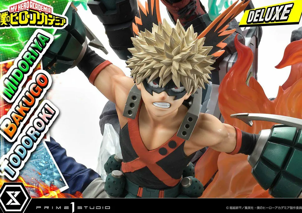 My Hero Academia - Midoriya, Bakugo & Todoroki Deluxe 1/4 Scale Diorama Statue