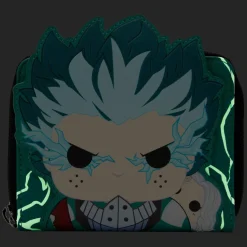 My Hero Academia - Pop! Deku Infinity Cosplay Glow in the Dark 4” Faux Leather Zip-Around Wallet