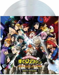 My Hero Academia: Heroes Rising - Original Motion Picture Soundtrack by Yuki Hayashi 2xLP Vinyl Record (Light in the Attic Exclusive Translucent Clear with Rainbow Splatter Coloured Vinyl)
