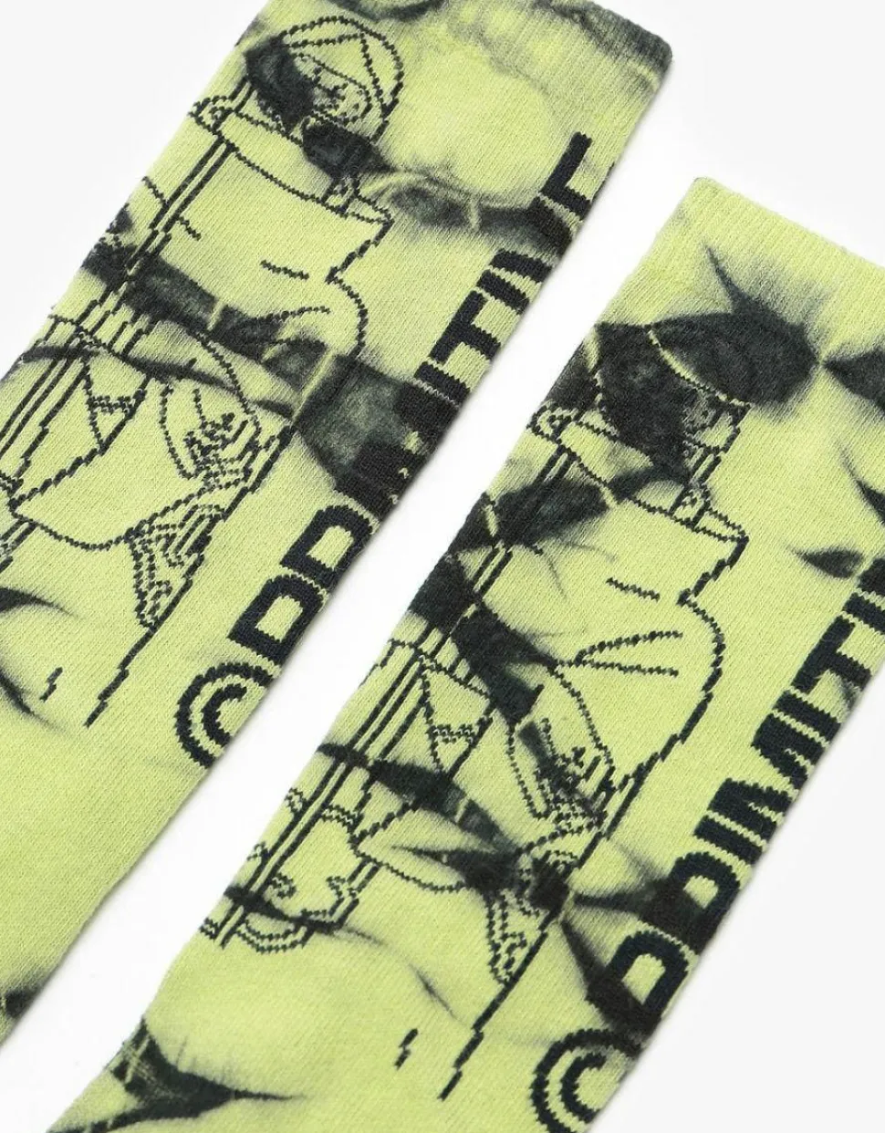 Naruto - Naruto x Primitive Kakuzu Washed Green Crew Socks (One Size)