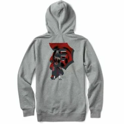 Naruto - Naruto x Primitive Kakuzu Heather Grey Sweatshirt Hoodie