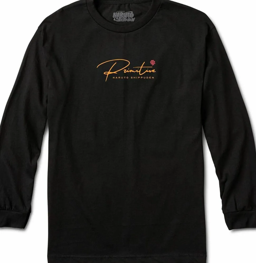 Naruto - Naruto x Primitive Know Pain Black Long Sleeve T-Shirt
