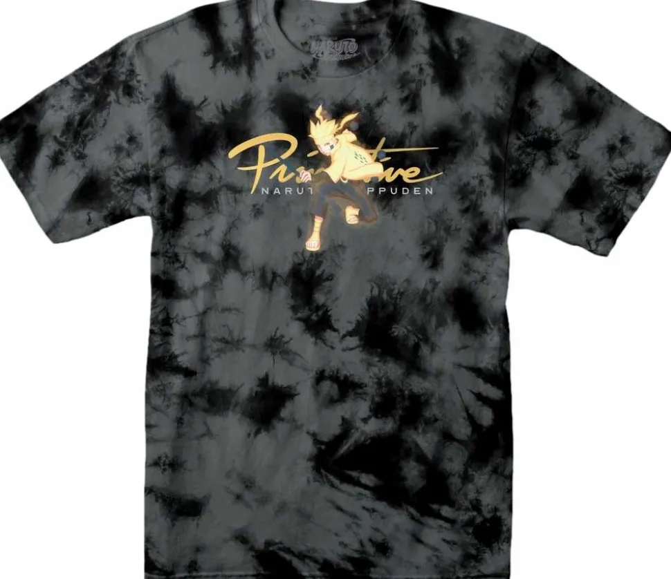 Naruto - Naruto x Primitive Nuevo Kurama Washed Black T-Shirt