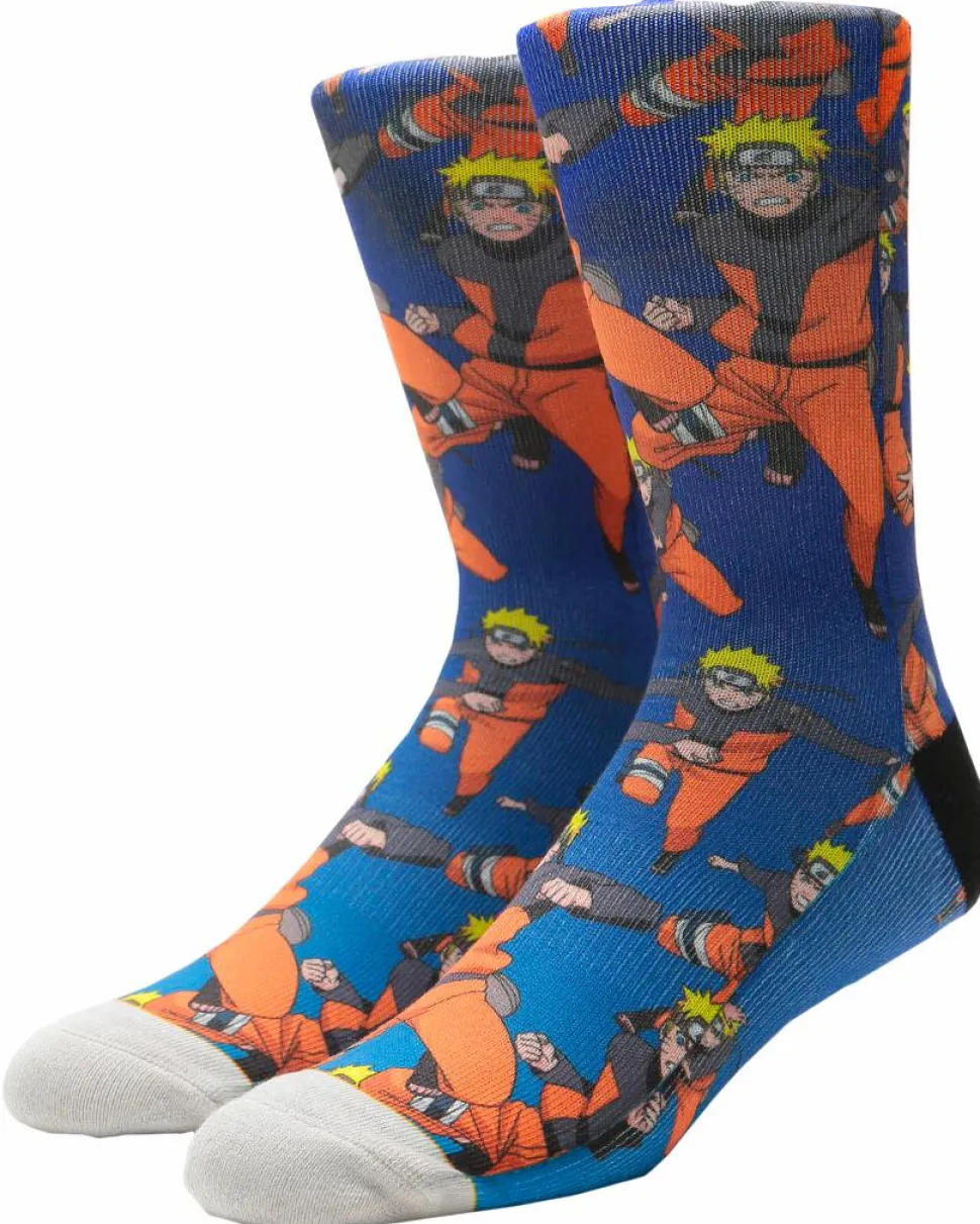 Naruto - Naruto x Primitive Shadow Clone Blue Crew Socks (One Size)