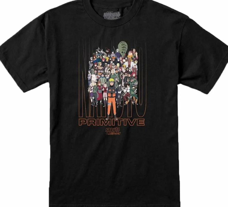 Naruto - Naruto x Primitive Shippuden Black T-Shirt