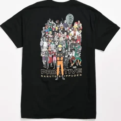 Naruto - Naruto x Primitive Shippuden Black T-Shirt