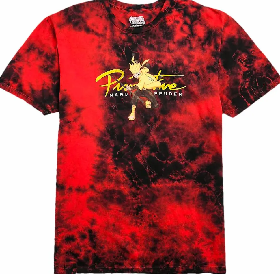 Naruto - Naruto x Primitive Nuevo Kurama Washed Cardinal T-Shirt