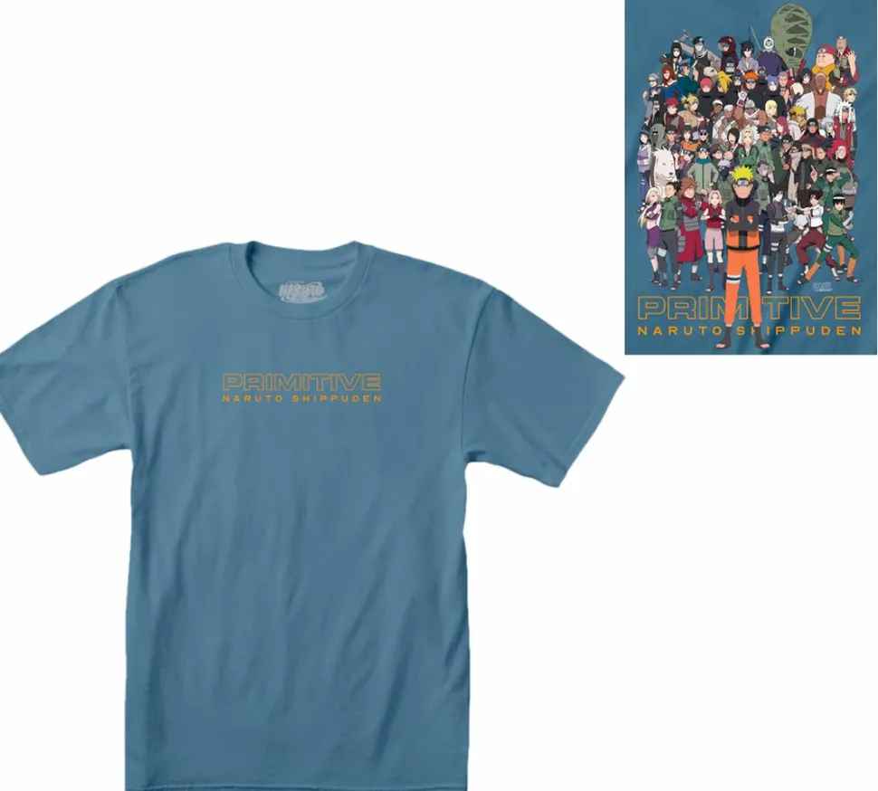 Naruto - Naruto x Primitive Shippuden II Slate T-Shirt