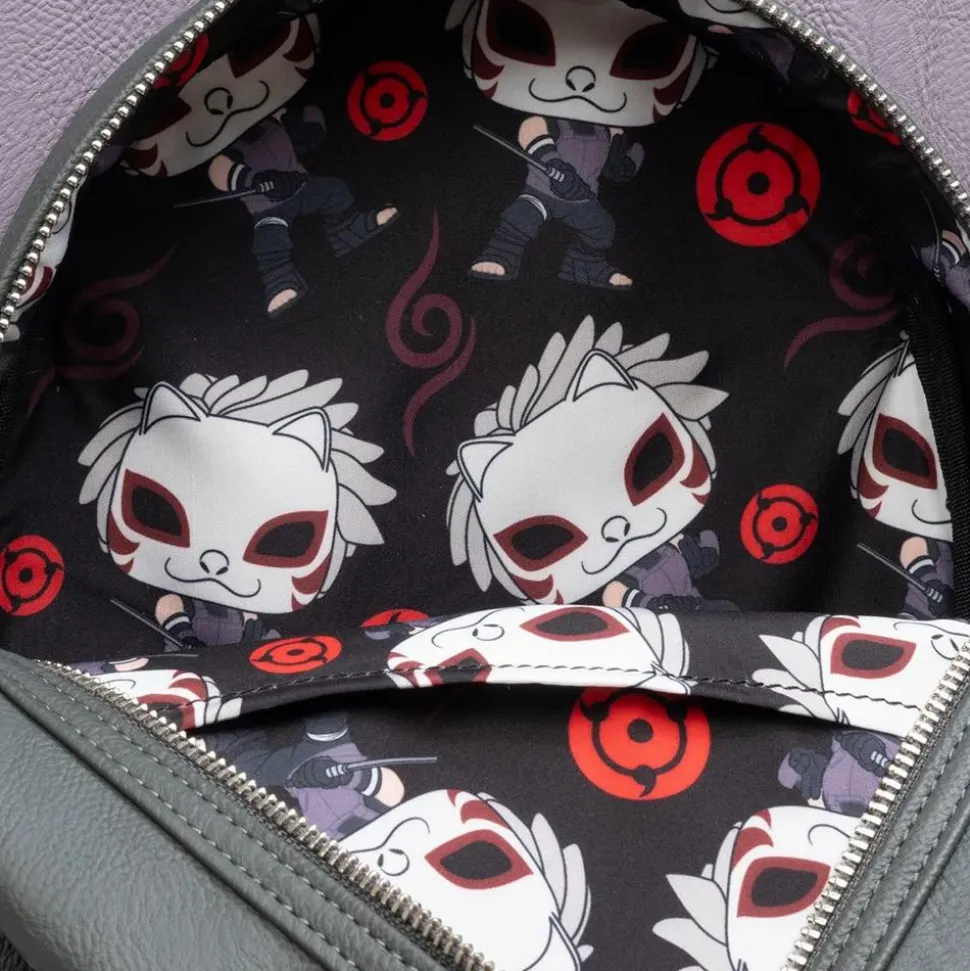 Naruto - Pop! Kakashi Hatake Anbu Mask 10" Faux Leather Mini Backpack