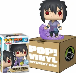 Naruto - Sasuke Uchiha Glow-in-the-Dark Mystery Box (Includes Sasuke & 5 Mystery Pop! Vinyl Figures)