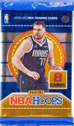NBA Basketball - 2024/25 Panini Hoops Basketball Trading Cards Retail Pack (8 Cards)