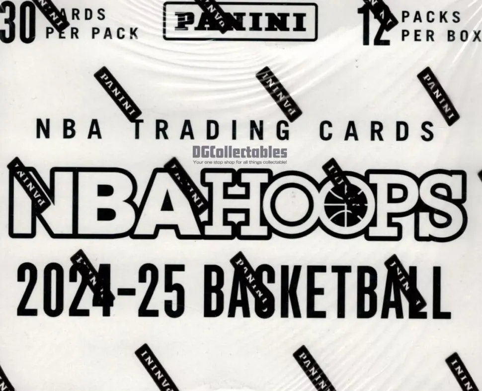 NBA Basketball - 2024/25 Panini Hoops Basketball Trading Cards Value Pack Box (Display of 12)