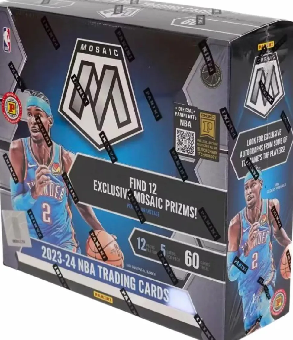 NBA Basketball - 2023/24 Panini Mosaic International Basketball Trading Cards Hobby Box (Display of 12)