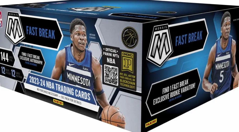 NBA Basketball - 2023/24 Panini Mosaic Fast Break Basketball Trading Cards Box (Display of 12)